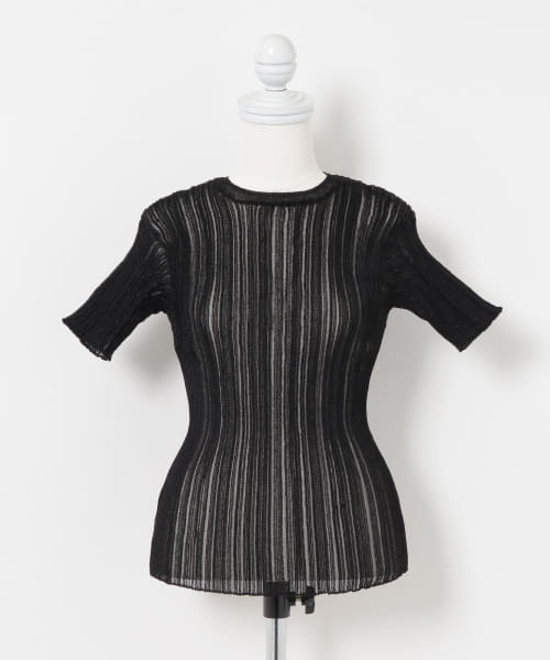 WANDERUNG　Sheer Ribbed Knit