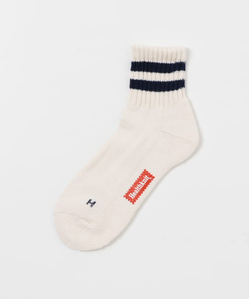 『別注』Healthknit×DOORS　クォーター2ラインソックス