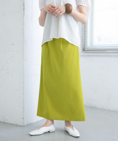 ハイウエストIラインスカート