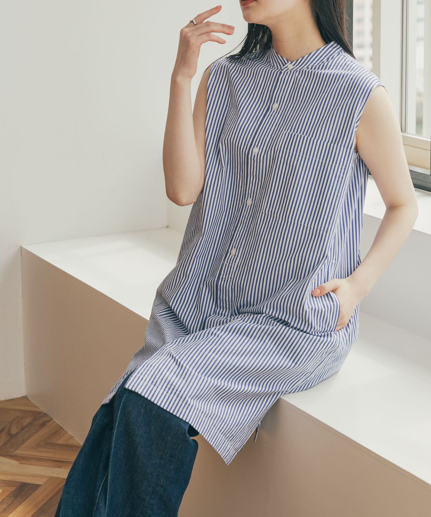 FORK&SPOON ノースリーブロングシャツ[DF35-23V115]｜URBAN RESEARCH