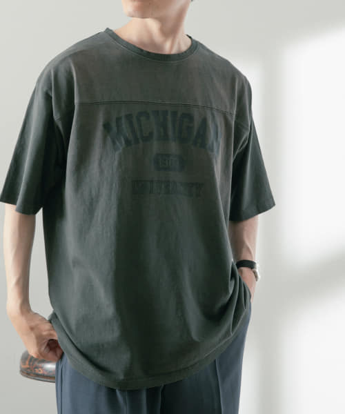 [ITEMS][カレッジロゴプリント フットボールTシャツ]