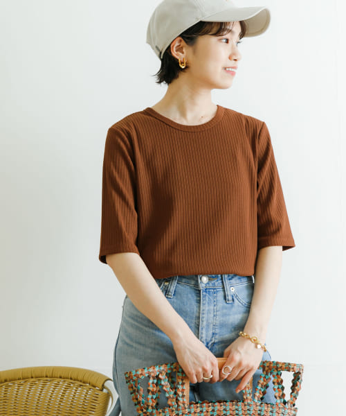 『UR TECH ひやサラクール』 AIR DRY 5分袖カットソー