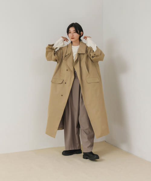 STANDCOLLAR TRENCH COAT