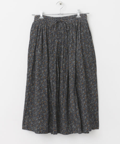 SOIL　CORDUROY FLOWER SKIRT
