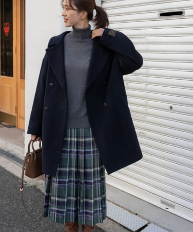 『佐藤栞里さん着用』JAPAN FABRIC ミドルコート