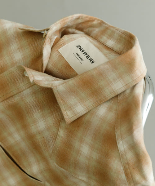 SEVEN BY SEVEN　OMBRE CHECK WESTERN SHIRTS