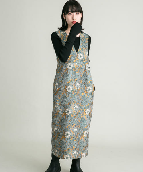 『WEB/一部店舗限定』ジャガードIラインワンピース