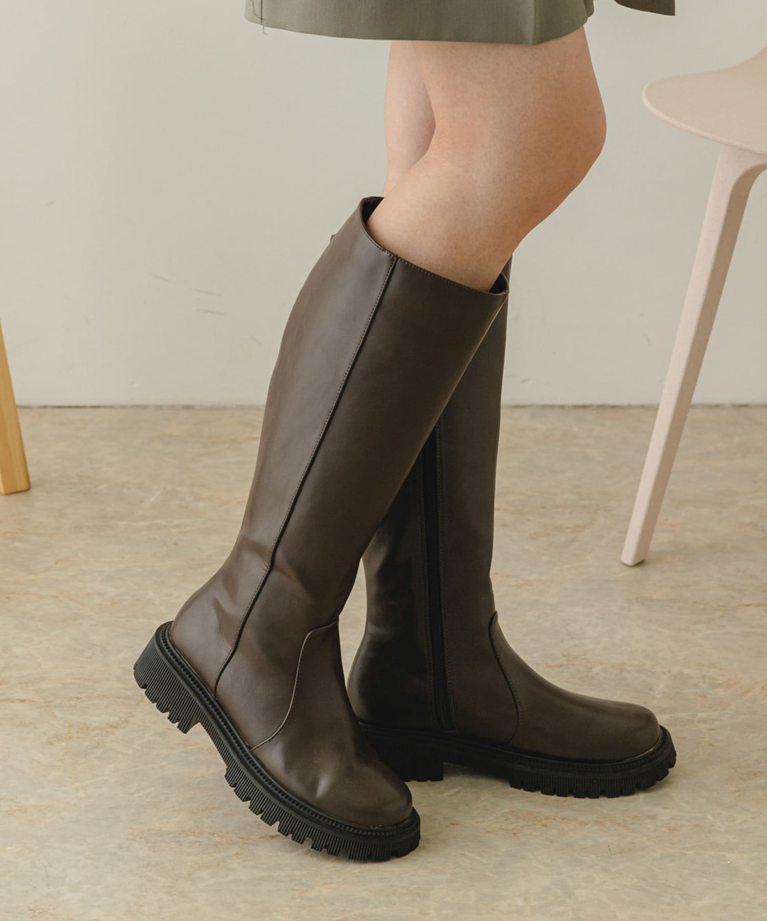 4.5cmタンクソールロングブーツ[XX37-2HS4401]｜URBAN RESEARCH