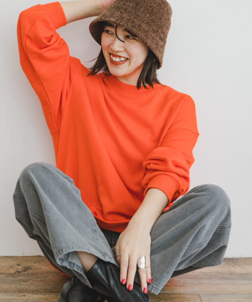 [ITEMS][裏毛 カラースウェット プルオーバー]