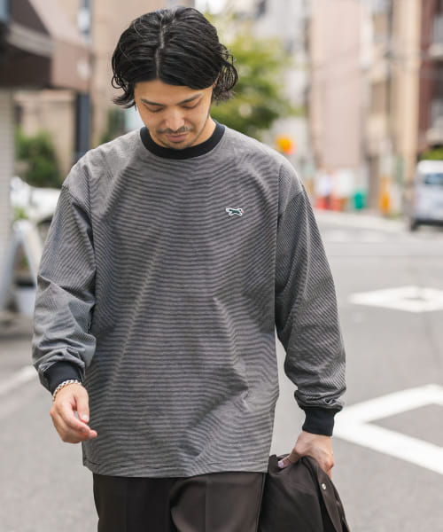 『別注』PENNEYS×DOORS　THE FOX ミジンボーダーロングスリーブTシャツ