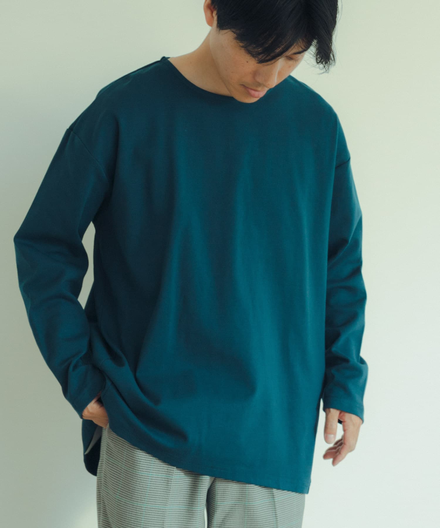 TRポンチロングスリーブリラックスカットソー[IT36-11A024]｜URBAN