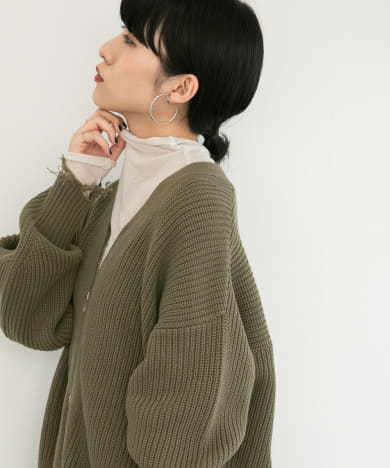 ロングスリーブハイネックシアーTEE