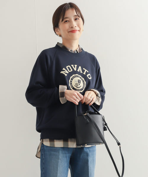 『佐藤栞里さん着用』フロッキープリントスウェット