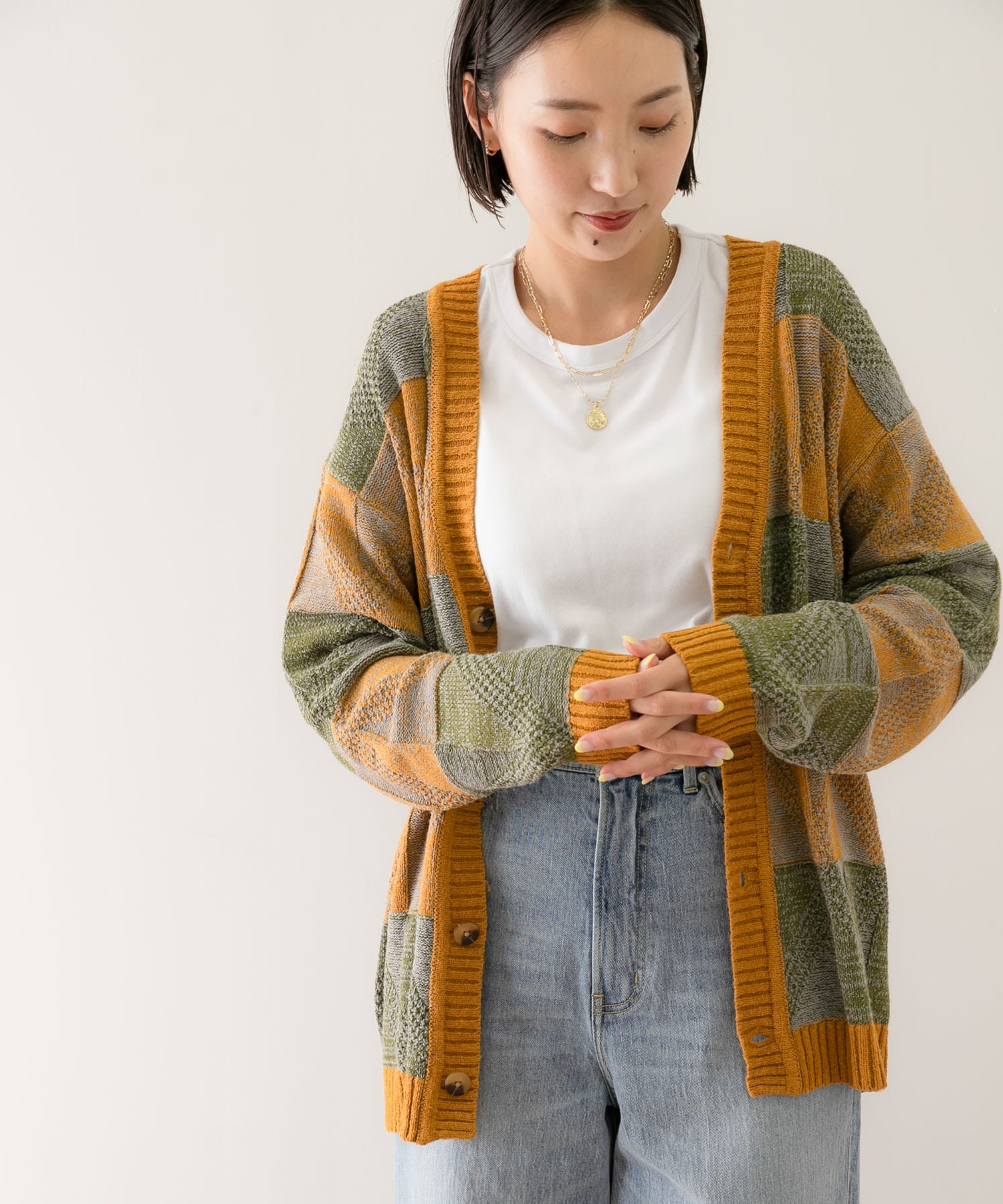 map.OVERLAPCLOTHINGカーディガンロンハーマンspic&span