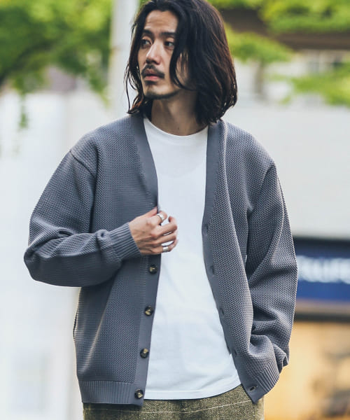 軽量カーディガン×ロングスリーブTシャツセット