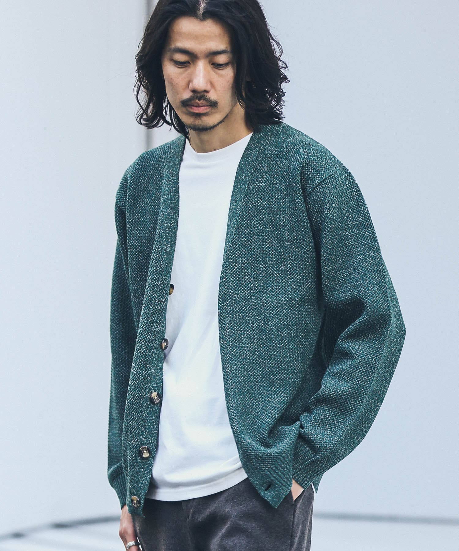 軽量カーディガン×ロングスリーブTシャツセット[LA36-12S001]｜URBAN