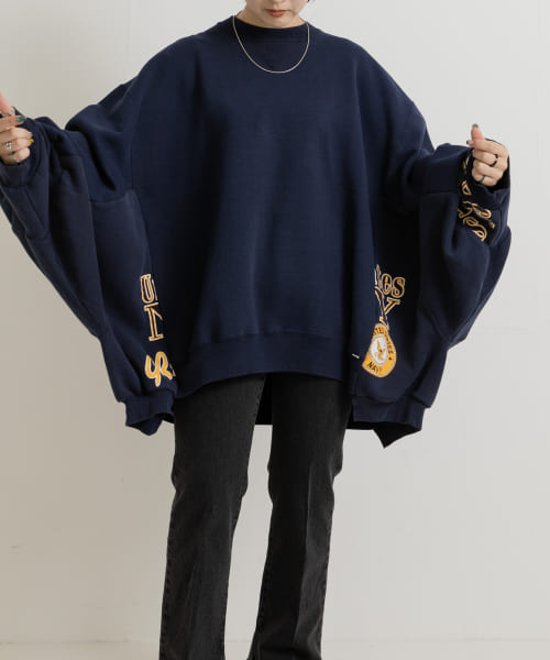 77circa　wide cutback sweat top