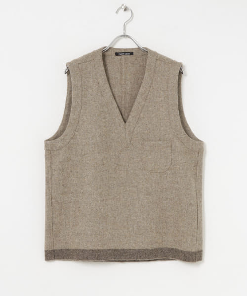 Frank Leder　GREY SELVEDGE WOOL VEST