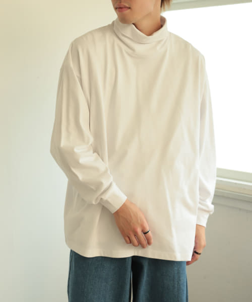 スフレハイネックロングTシャツ