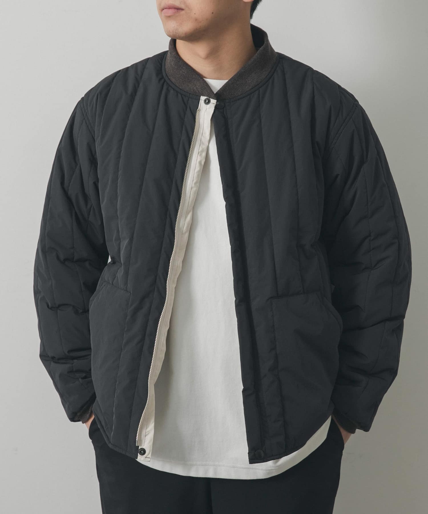 ENDS and MEANS ReversibleQuiltingJacket[EM232J02-DM37