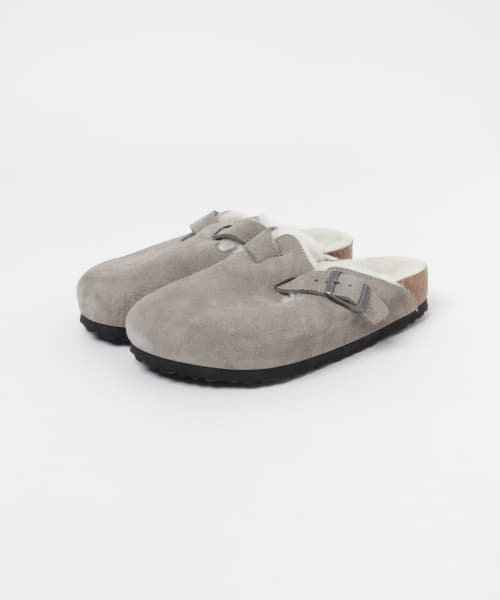 BIRKENSTOCK　BOSTON SHEARLING-STONE W