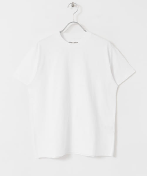 [FORK&SPOON][FORK&SPOON　ラフィー天竺ショートスリーブTシャツ]
