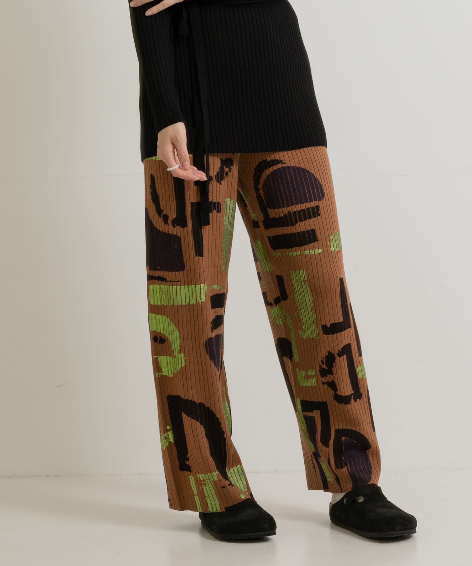 ANNUAL Abstract Painting Pants[A1207354PT01-Ti]｜URBAN RESEARCH