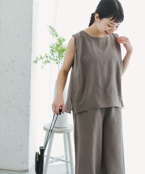 [ITEMS][リネンライクセットアップ]