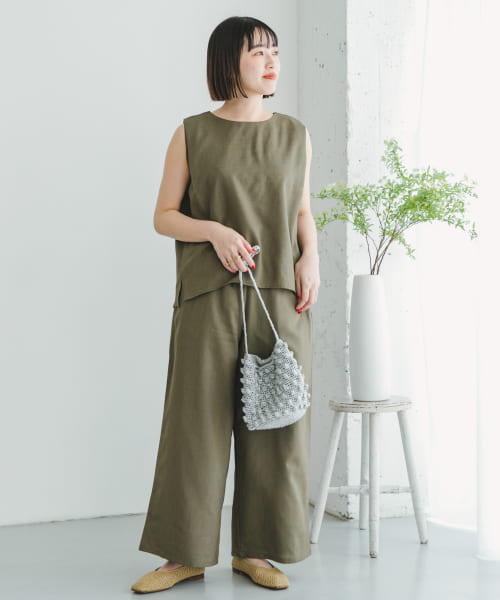 [ITEMS][リネンライクセットアップ]