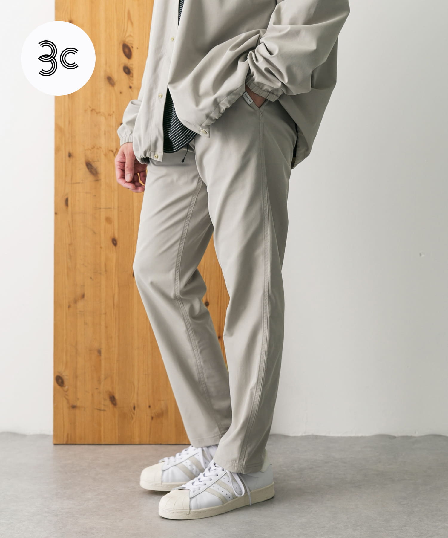 撥水』『接触冷感』add fabrics イージートラウザー[DR45-14H507