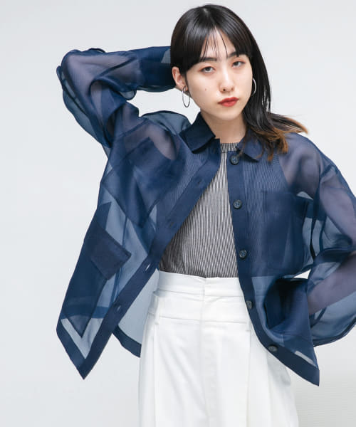 WIDEシルエットシアーカバーオール