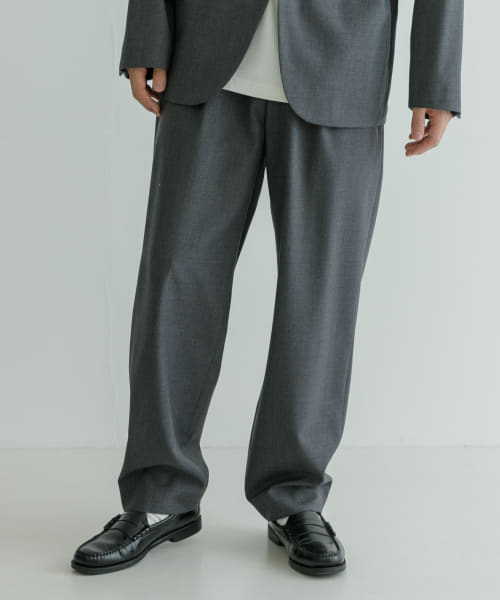 ATON　WOOL TROPICAL EASY PANTS