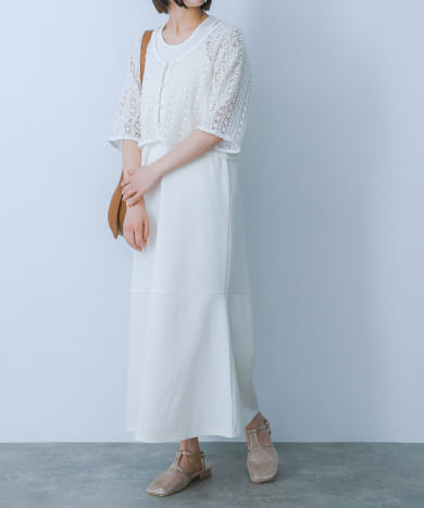URBAN RESEARCH Sonny Label（アーバンリサーチサニーレーベル）の「MIXカットワークコットンレースワンピース（ワンピース）」  - WEAR
