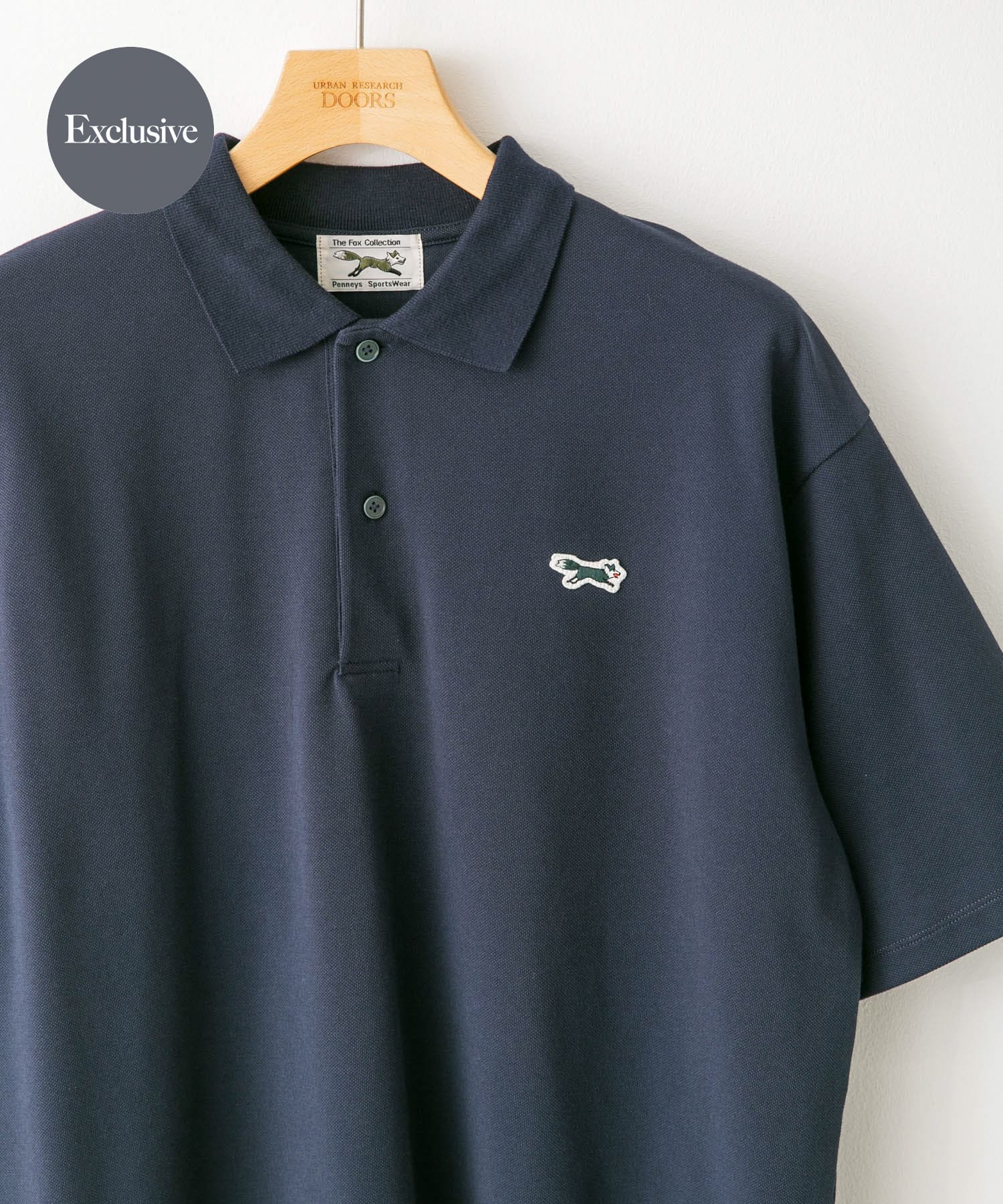 別注』PENNEYS×DOORS THE FOX 鹿の子 S/Sポロシャツ[DR45-11H519