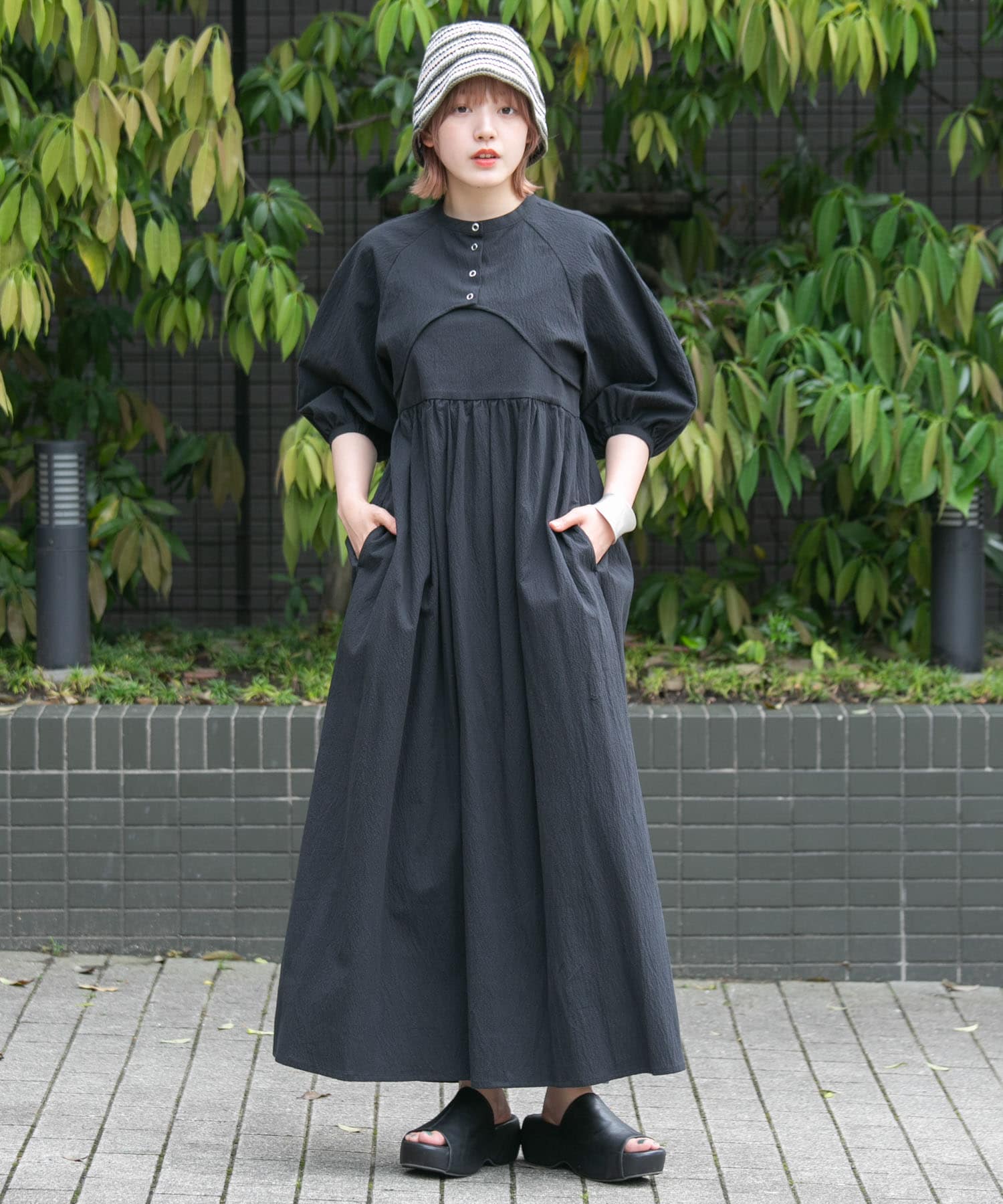 パフスリーブセパレートワンピース[KB45-26V300]｜URBAN