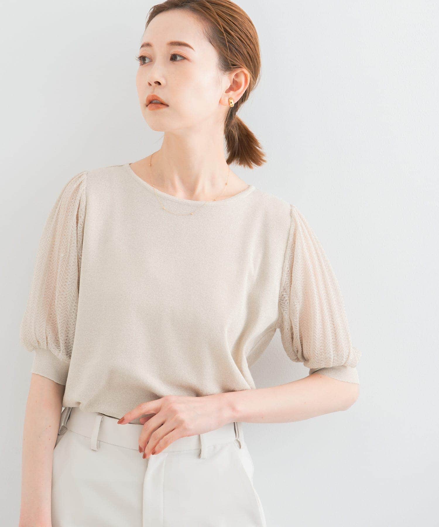 JIL SANDER - the reracs タキシードカラーリブプルオーバーの
