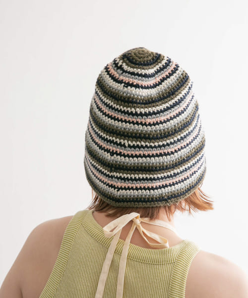 マルチボーダーニットHAT