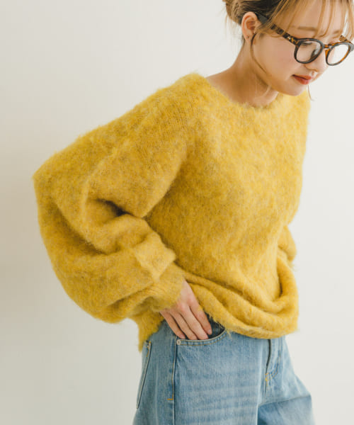 [ITEMS][ミックスシャギーニット]