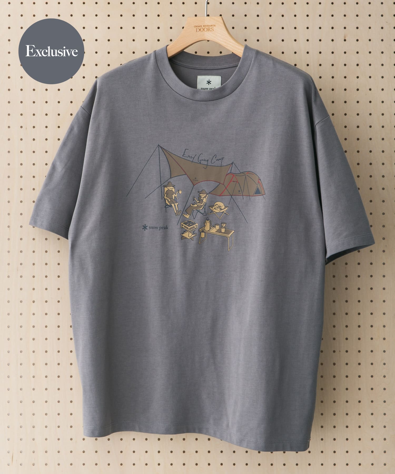 別注』Snow Peak Apparel×DOORS EasyGoingCamp T-shirts