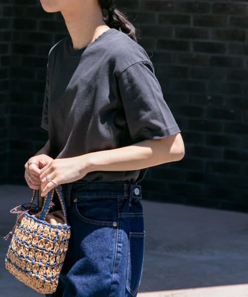 [FORK&SPOON][『WEB/一部店舗限定』FORK&SPOON　ダメージショートスリーブTシャツ]