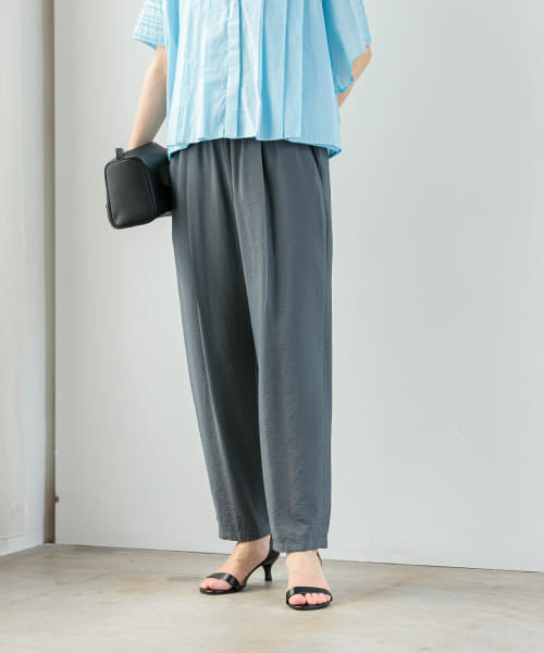 [URBAN RESEARCH][ポプリンドロストテーパードパンツ]