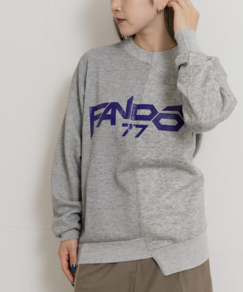 77circa　fandom print sweat top