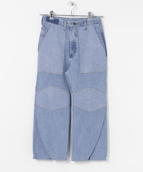 77circa　slit hem painter denim pants