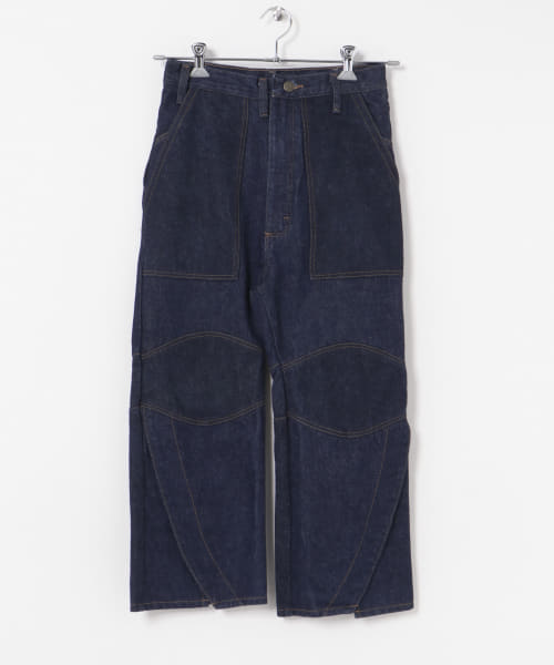 77circa　slit hem painter denim pants
