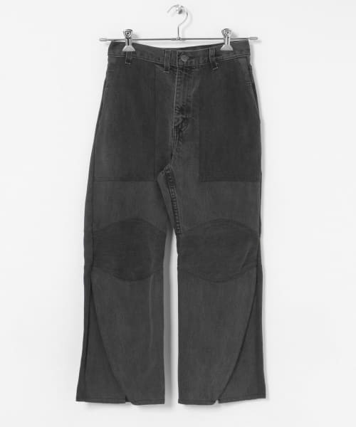 77circa　slit hem painter denim pants