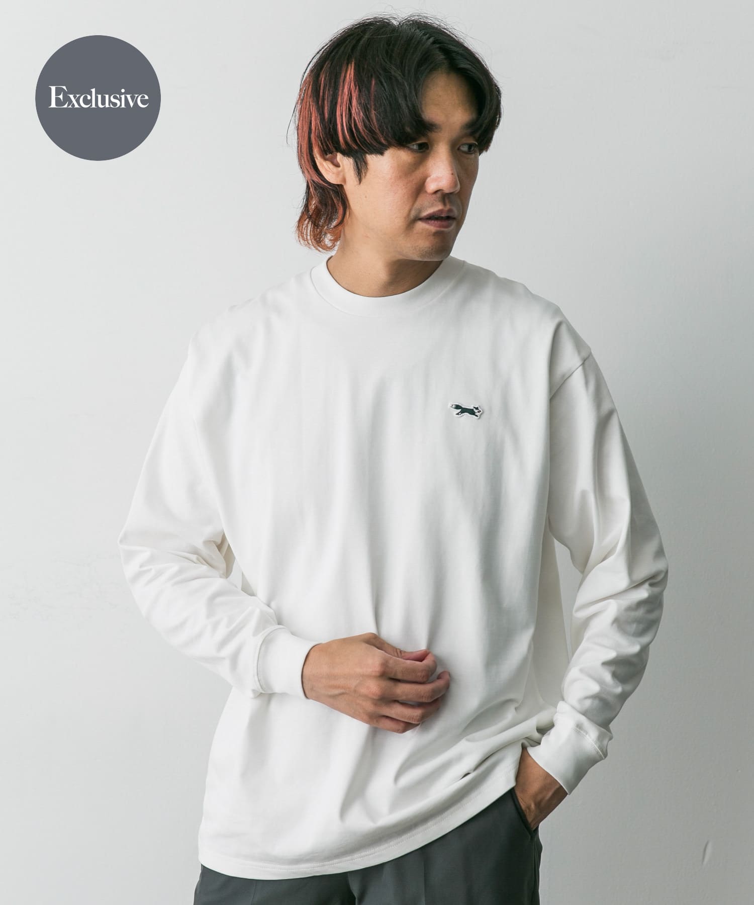 【待望★】 THE 別注』PENNEYS×DOORS FOX T-Shirts[DR46 Long-Sleeve 天竺 トップス