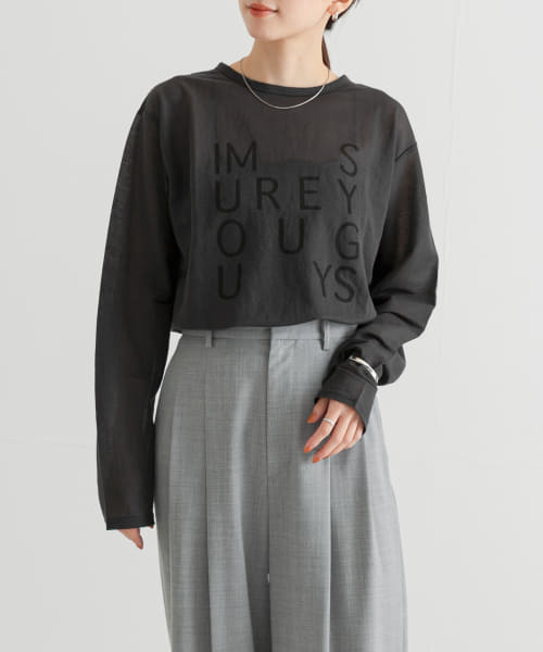 [URBAN RESEARCH][ロゴプリントシアーカットソー]