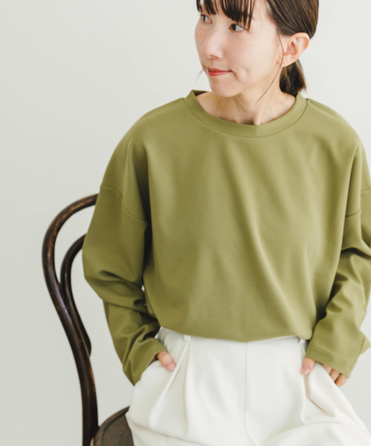 カットジョーゼットロングTシャツ[IT47-21A004]｜URBAN RESEARCH