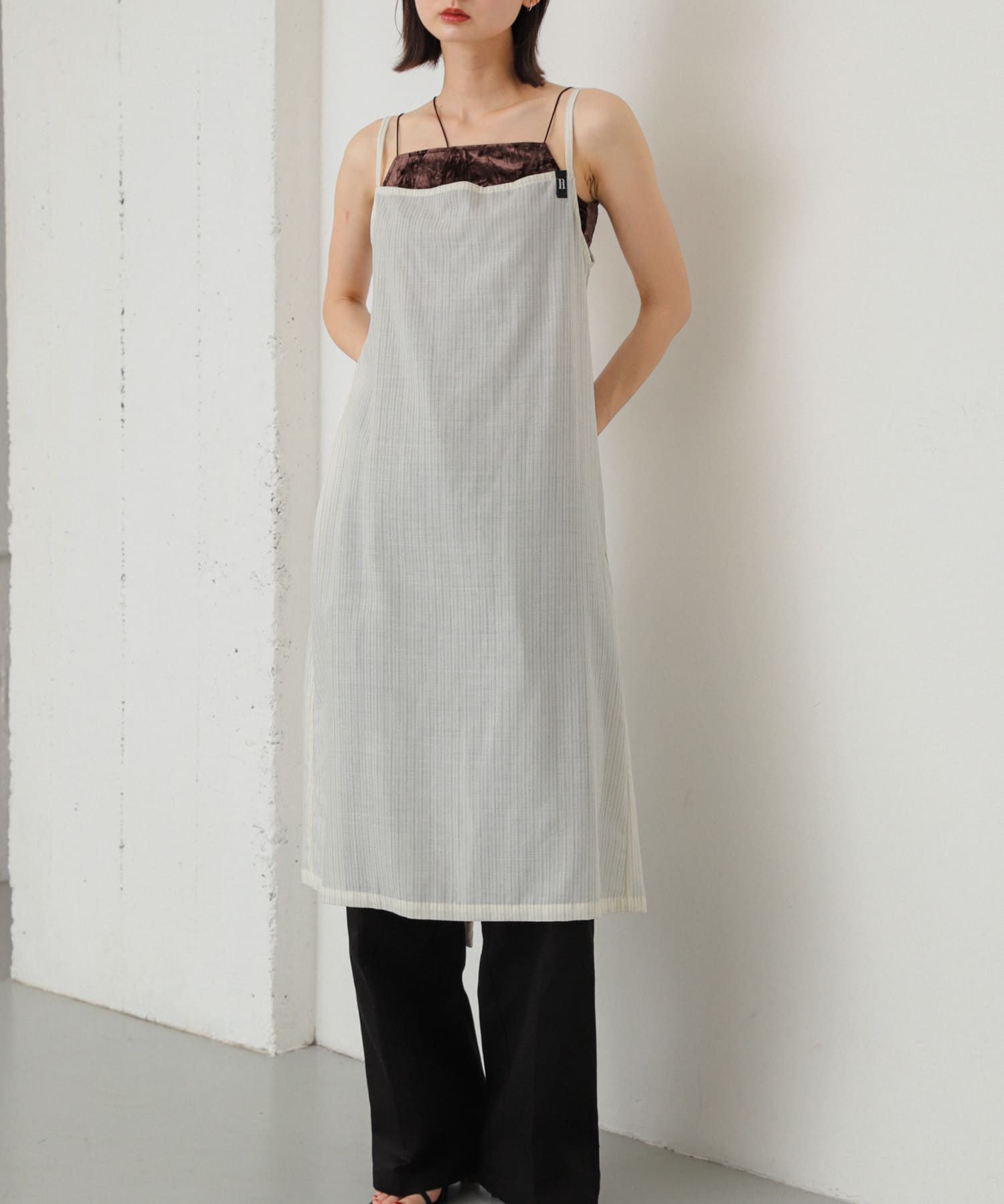 Et demain サマーウールレイヤードワンピース[AW46-26S015 Et demain サマーウールレイヤードワンピース[AW46-26S015