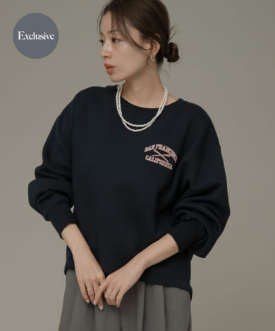 『別注』Champion×Sonny Label　裏起毛ロゴスウェット